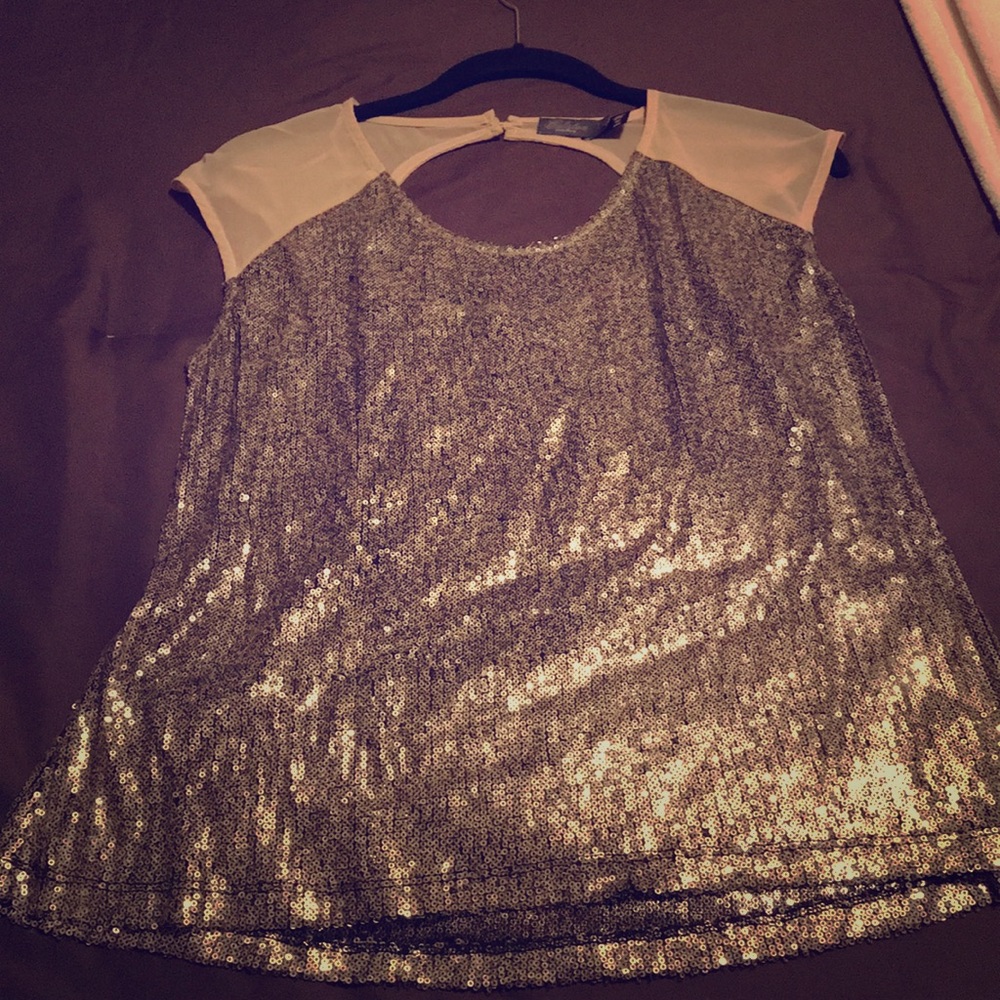 Costa Bianca Collection Sequined Top